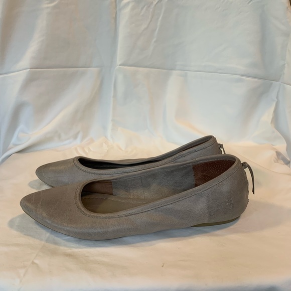 Frye Regina Ballet Pointed Toe Flat - Grey - size 7.5 - Picture 1 of 9